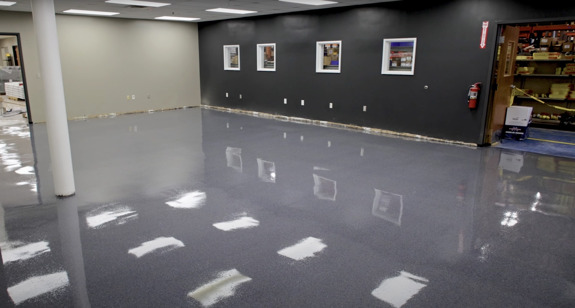 High-quality concrete flooring by Burien Concrete contractors Professional concrete floor installation showing polished concrete surface in Burien, WA